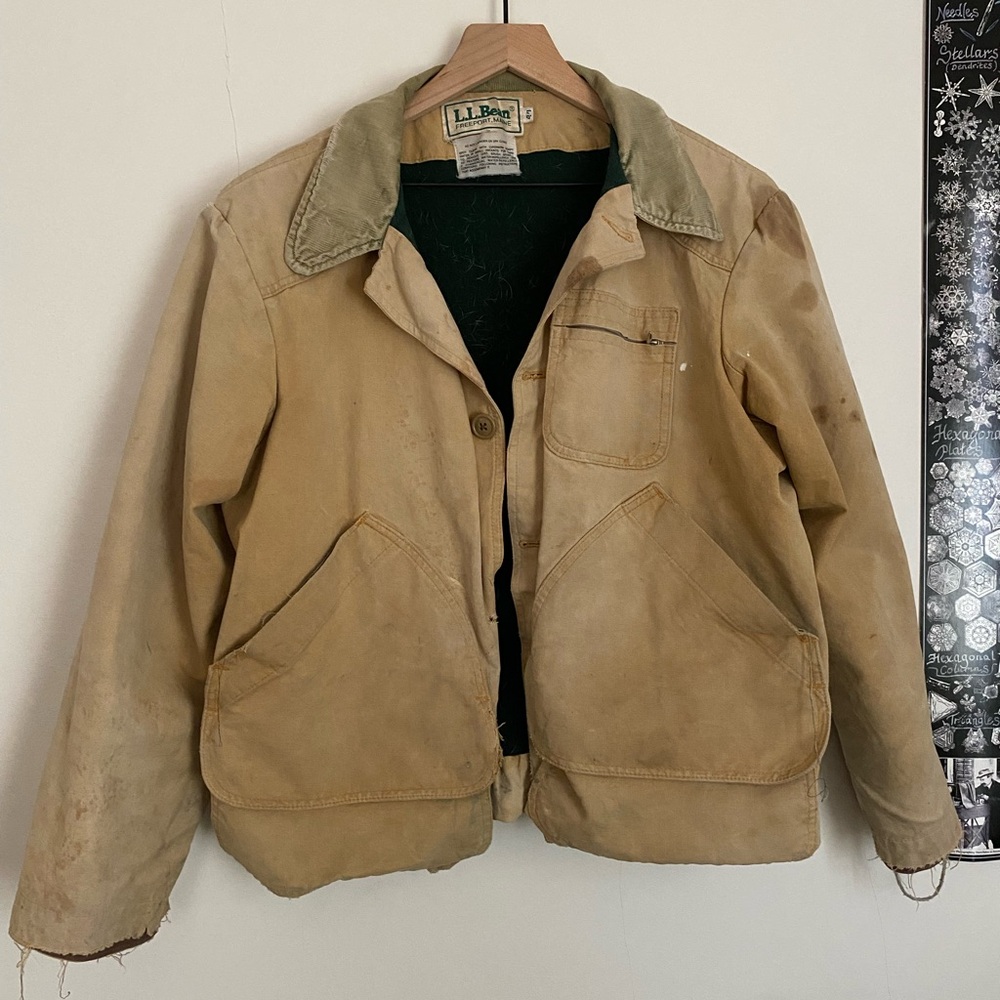 Distressed vintage L.l. Bean Barn Coat